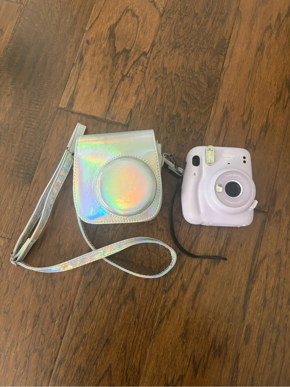 Instax Mini 11 Instant Polaroid Camera with Holographic Carry Case - Lilac